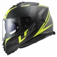 Маленькое фото товара - Шлем LS2 FF800 STORM 2 NERVE, S, Matt Black H-V Yellow. Вариант №2