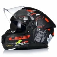 Маленькое фото товара - Шлем LS2 FF808 STREAM 2 ANGRY MONKEY, XS, Matt Black Red. Вариант №5