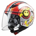 Маленькое фото товара - Шлем LS2 OF602 FUNNY SLUCH, L, Red White. Вариант №1