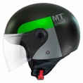 Маленькое фото товара - Шлем MT STREET S INBOARD, S, Matt Black Green. Вариант №2