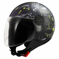 Фото товара - Шлем LS2 OF558 SPHERE LUX 2 MAXCA M, Gloss black H-V Yellow