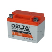 Фото товара - Delta CT 1204 (4 а/ч) св.ст. мотоциклетная аккумуляторная батарея.