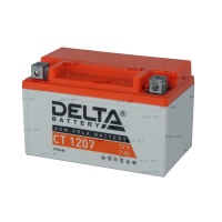Фото товара - Delta CT 1207 (7 а/ч) св.ст. мотоциклетная аккумуляторная батарея.