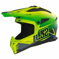 Фото товара - Шлем LS2 MX708 FAST 2 DUCK, M, Matt H-V Green H-V Yellow