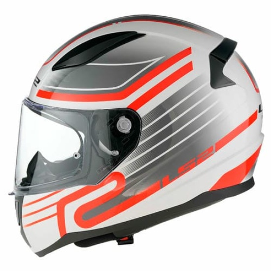 Большое фото товара - Шлем LS2 FF353 RAPID 2 CIRCUIT, S, White Red, 1635321020020. Вариант №5