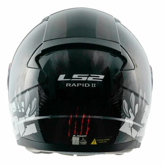 Большое фото товара - Шлем LS2 FF353 RAPID 2 CLAW, 3XL, Black, 1635322120070. Вариант №5