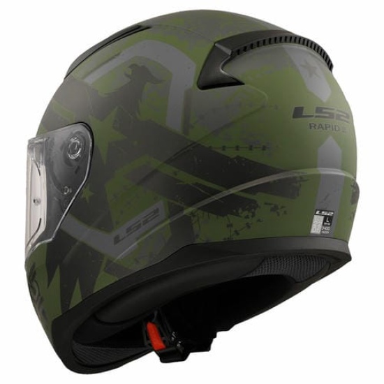 Большое фото товара - Шлем LS2 FF353 RAPID 2 THUNDER BIRDS, XL, Matt Military, 1635325620050. Вариант №3