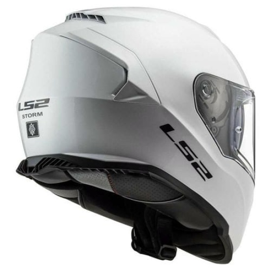 Большое фото товара - Шлем LS2 FF800 STORM 2 SOLID, XXL, Gloss White, 1680010020060. Вариант №4