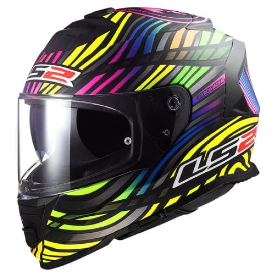 Большое фото товара - Шлем LS2 FF800 STORM 2 POWER, L, Matt Black Rainbow, 1680037110040. Вариант №1