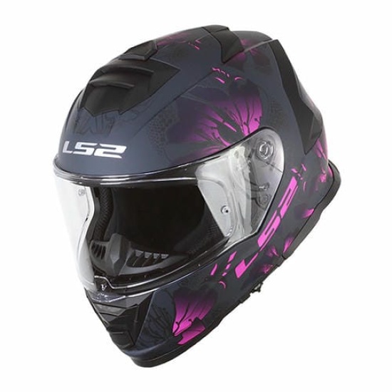 Большое фото товара - Шлем LS2 FF800 STORM 2 BURST, XXL, Matt Black Pink, 1680038460060. Вариант №5