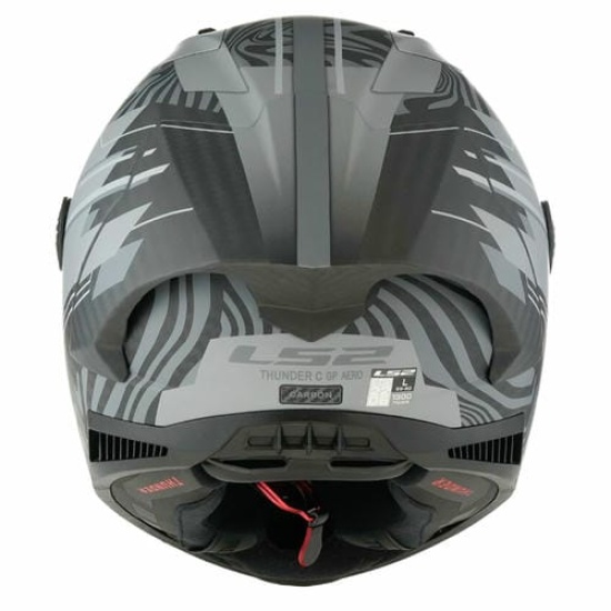 Большое фото товара - Шлем LS2 FF805 THUNDER GP AERO POLAR, XXL, Matt Black, 1680589650060. Вариант №4