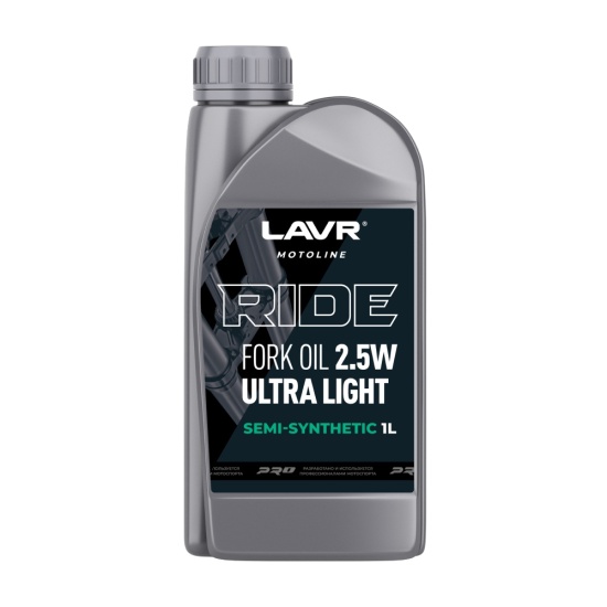 Большое фото товара - Ln7781 LAVR MOTO Масло вилочное RIDE Fork oil 2.5W, 1л, 27868. Вариант №1