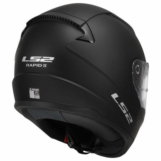 Большое фото товара - Шлем LS2 FF353 RAPID 2 SOLID Matt Black XXL, 29611. Вариант №2