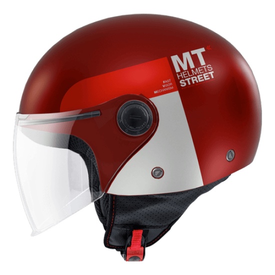 Большое фото товара - Шлем MT STREET S INBOARD Matt Red XL, 29635. Вариант №2