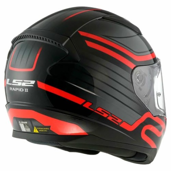 Большое фото товара - Шлем LS2 FF353 RAPID 2 CIRCUIT Black Red XS, 29724. Вариант №2