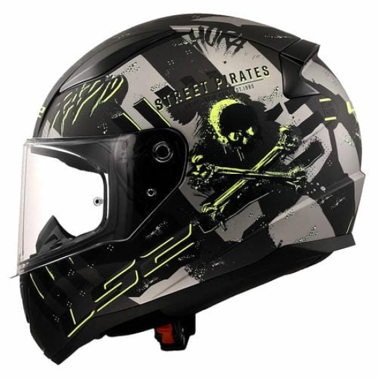 Большое фото товара - Шлем LS2 FF353 RAPID 2 PIRATES Matt Titanium XS, 29732. Вариант №3