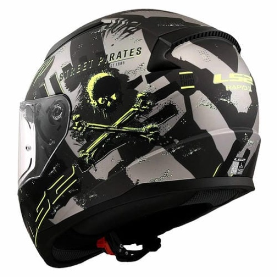 Большое фото товара - Шлем LS2 FF353 RAPID 2 PIRATES Matt Titanium XS, 29732. Вариант №4