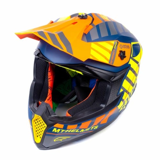 Большое фото товара - Шлем MT MX802 FALCON ENERGY B3 matt yellow L, 29758. Вариант №1