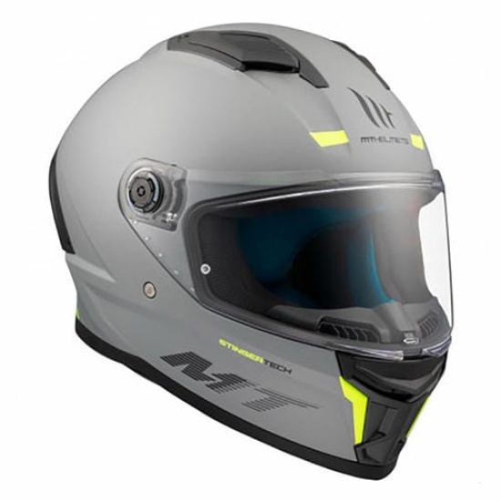 Большое фото товара - Шлем MT STINGER 2 solid  MATT grey XS, 29772. Вариант №4