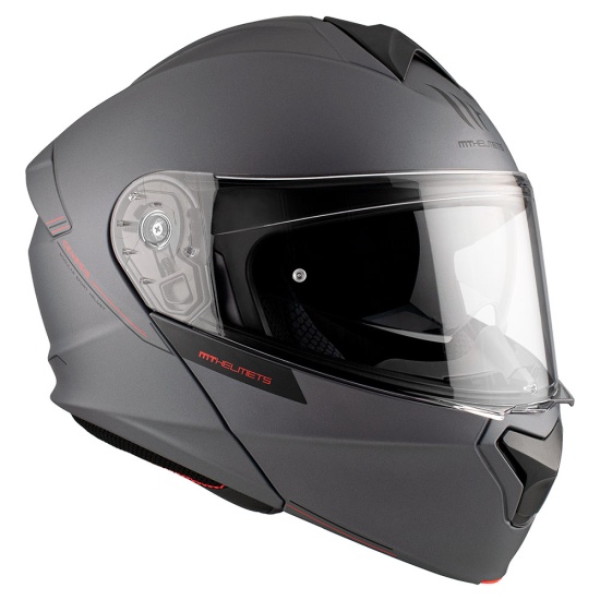 Большое фото товара - Шлем MT GENESIS SOLID A1 gloss grey XL, 30725. Вариант №3