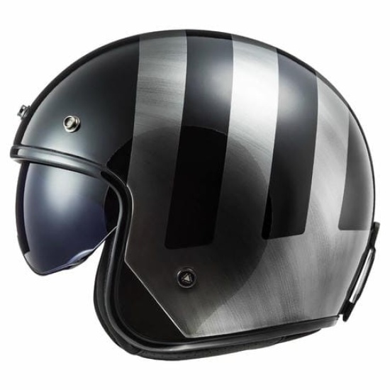 Большое фото товара - Шлем LS2 OF601 BOB 2 LINES, S, Black Jeans, 3660120080020. Вариант №5