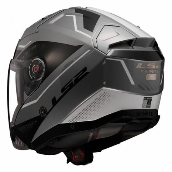 Большое фото товара - Шлем LS2 OF603 INFINITY 2 VEYRON, XS, Gloss Grey White, 3660322020010. Вариант №2