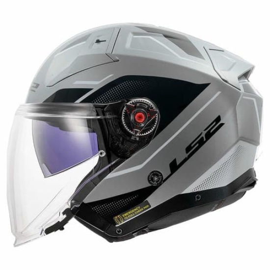 Большое фото товара - Шлем LS2 OF603 INFINITY 2 VEYRON, S, Gloss Grey White, 3660322020020. Вариант №3
