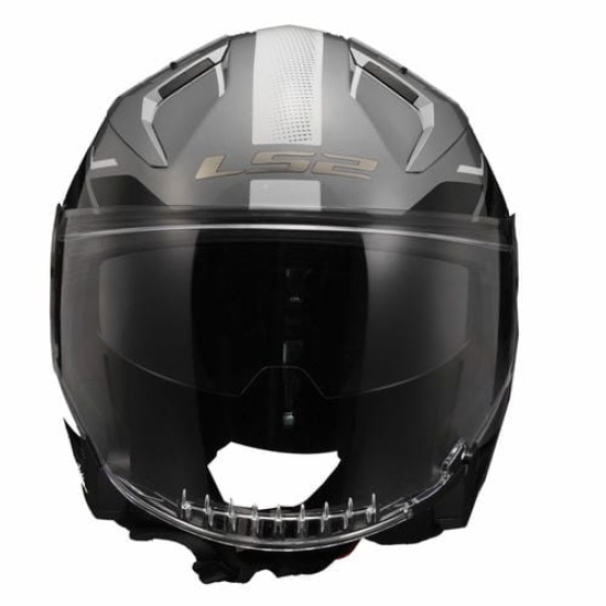 Большое фото товара - Шлем LS2 OF603 INFINITY 2 VEYRON, S, Gloss Grey White, 3660322020020. Вариант №5