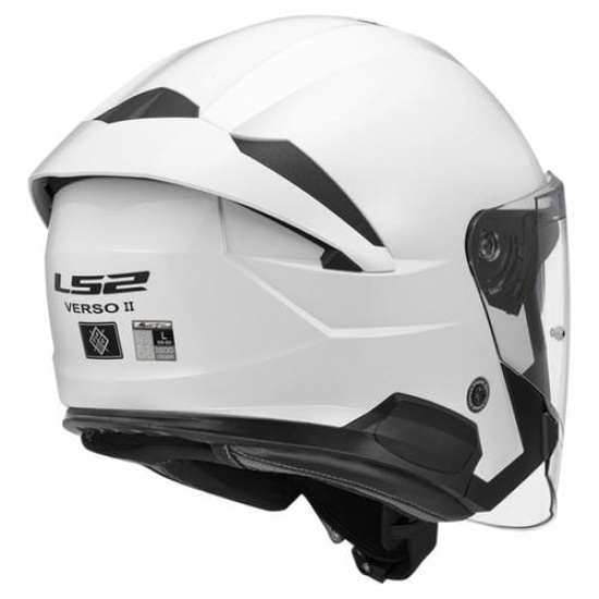 Большое фото товара - Шлем LS2 OF618 VERSO 2 SOLID, L, White, 3661810020040. Вариант №2