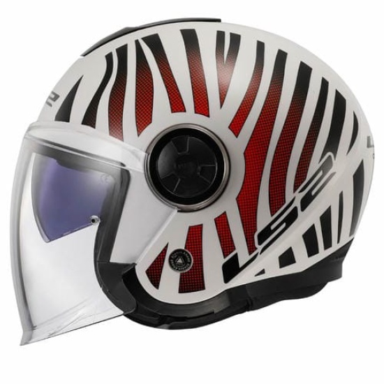 Большое фото товара - Шлем LS2 OF620 CLASSY COOL, S, Cool White Wineberry, 3662022360020. Вариант №2