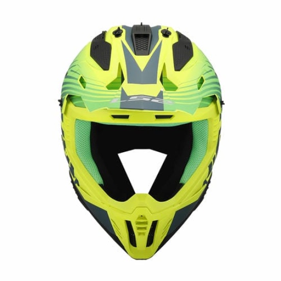 Большое фото товара - Шлем LS2 MX708 FAST 2 DUCK, M, Matt H-V Green H-V Yellow, 4670821600030. Вариант №3