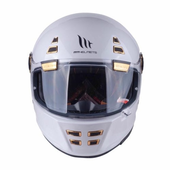 Большое фото товара - Шлем MT JARAMA SOLID, XL, Gloss Pearl White, 8434639160842. Вариант №2