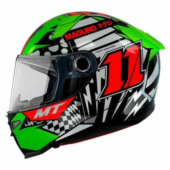 Большое фото товара - Шлем MT REVENGE 2 S SERGIO GARCIA, XL, Gloss Fluor Yellow, 8434639174610. Вариант №2