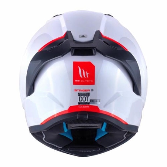 Большое фото товара - Шлем MT STINGER 2 SOLID, XL, Gloss Pearl White, 8434639181755. Вариант №2