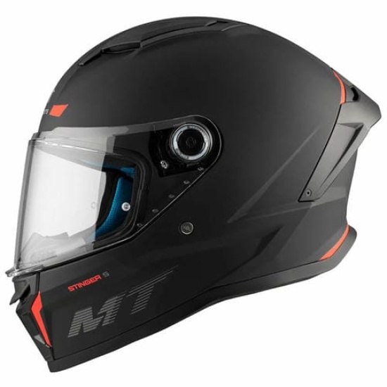 Большое фото товара - Шлем MT STINGER 2 SOLID XS, Gloss Black/Red, 8434639181786. Вариант №2