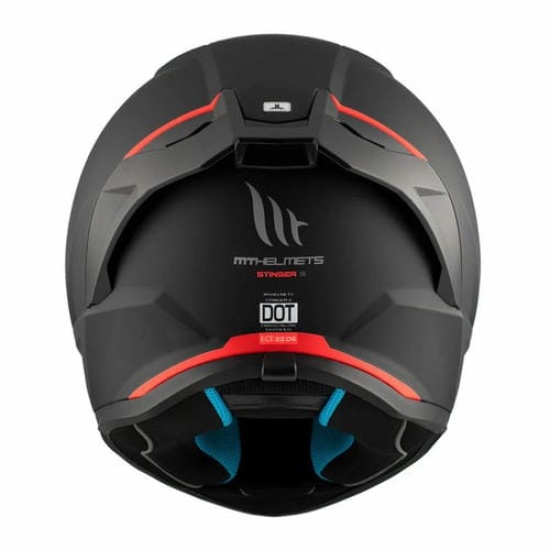 Большое фото товара - Шлем MT STINGER 2 SOLID XS, Gloss Black/Red, 8434639181786. Вариант №4