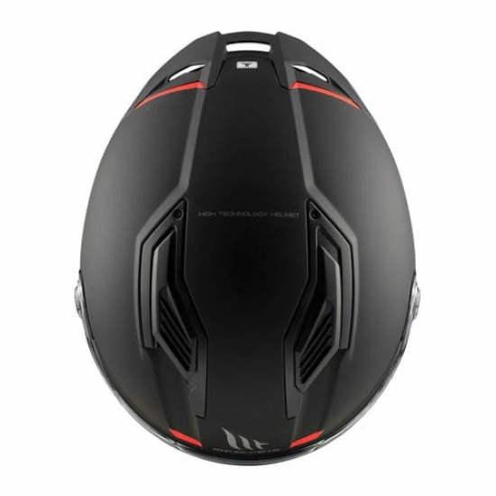 Большое фото товара - Шлем MT STINGER 2 SOLID XS, Gloss Black/Red, 8434639181786. Вариант №5