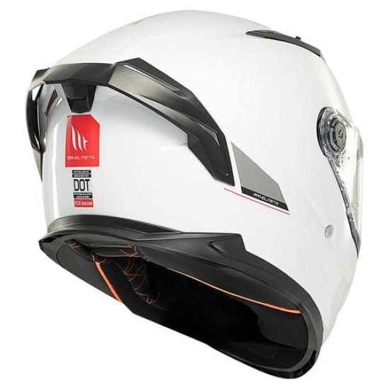 Большое фото товара - Шлем MT BRAKER SV SOLID, XL, Gloss Pearl White, 8434639194663. Вариант №6