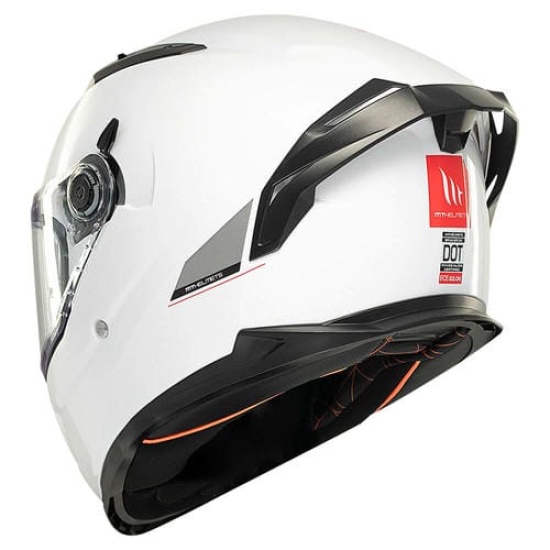 Большое фото товара - Шлем MT BRAKER SV SOLID, XL, Gloss Pearl White, 8434639194663. Вариант №8