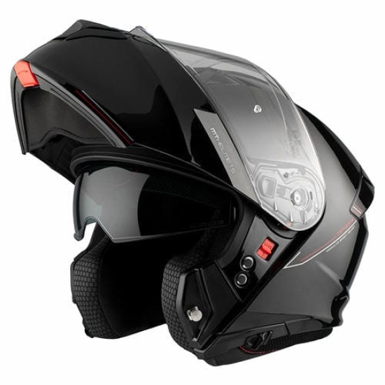 Большое фото товара - Шлем MT GENESIS SV SOLID, M, Gloss Black, 8434639195493. Вариант №2