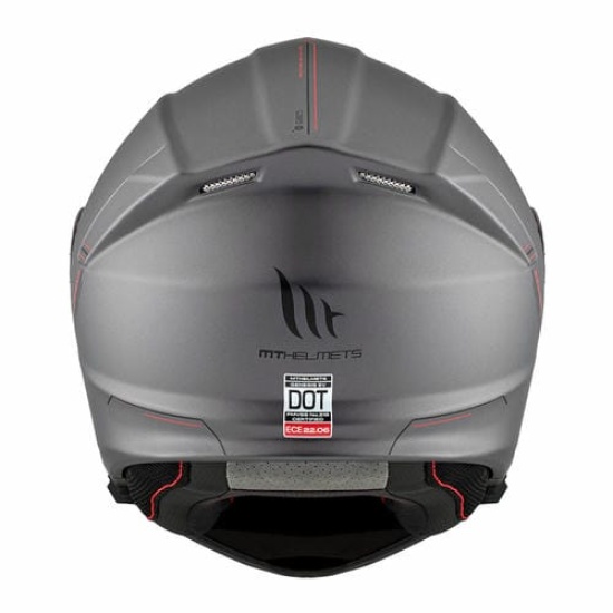 Большое фото товара - Шлем MT GENESIS SV SOLID, M, Gloss Grey, 8434639196445. Вариант №4