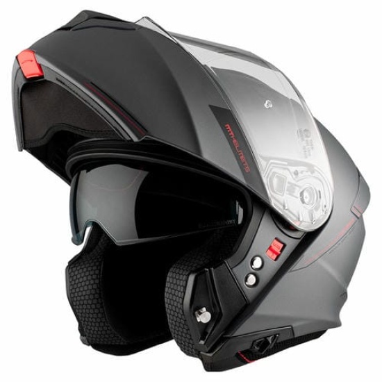 Большое фото товара - Шлем MT GENESIS SV SOLID, XXL, Gloss Grey, 8434639196476. Вариант №2