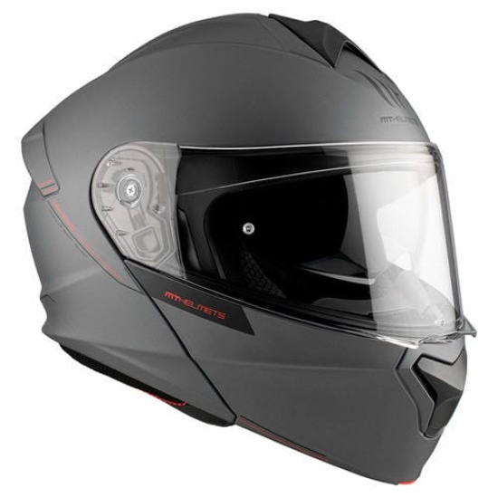 Большое фото товара - Шлем MT GENESIS SV SOLID, XXL, Gloss Grey, 8434639196476. Вариант №5