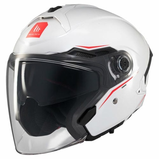 Большое фото товара - Шлем MT COSMO SV SOLID, XS, Gloss White, 8434639215580. Вариант №1