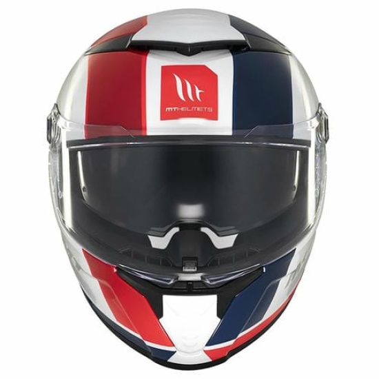 Большое фото товара - Шлем MT THUNDER 4 SV TREADS XL, Gloss White Blue, 8434639216730. Вариант №3