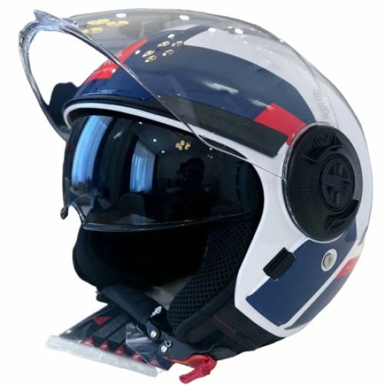 Большое фото товара - Шлем MT VIALE SV S FLEX, M, Gloss Blue, 8434639218758. Вариант №6