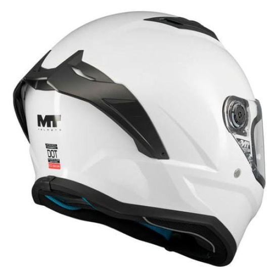 Большое фото товара - Шлем MT STINGER 2 PUREE, M, Gloss Pearl White, 8434639281486. Вариант №2