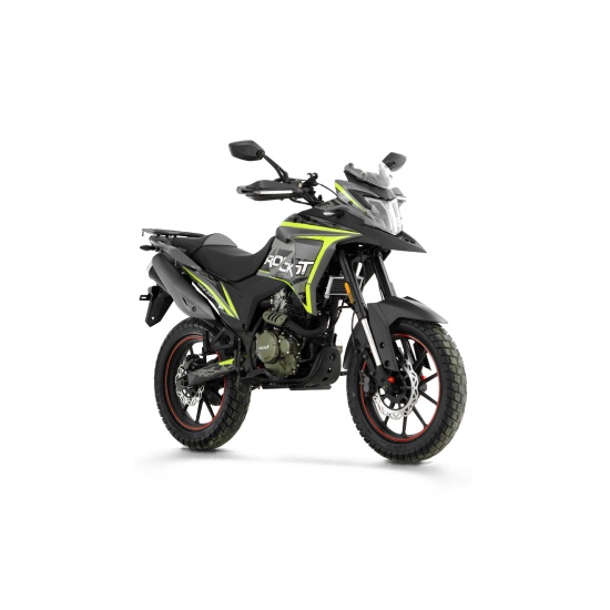 Большое фото товара - Мотоцикл турэндуро ROCKOT DAKAR 2.0 (серый/желтый), RM000442152. Вариант №2