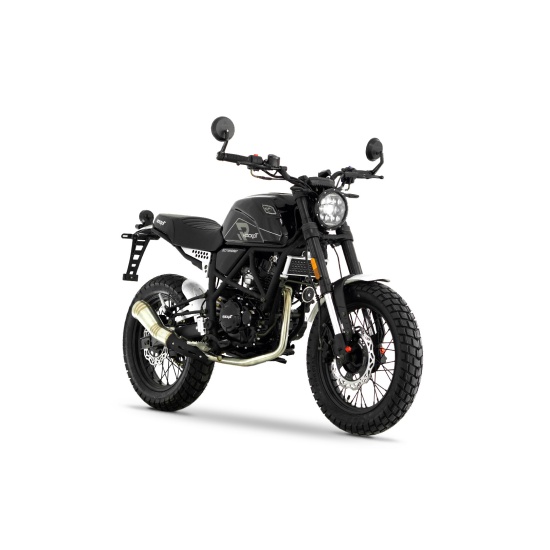 Большое фото товара - Мотоцикл дорожный ROCKOT SCRAMBLER (черный глянцевый), RM000443703. Вариант №7