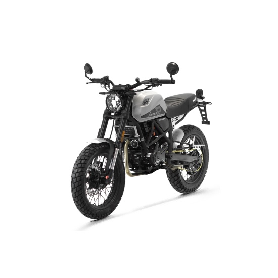 Большое фото товара - Мотоцикл дорожный ROCKOT SCRAMBLER (серый), RM000443704. Вариант №4